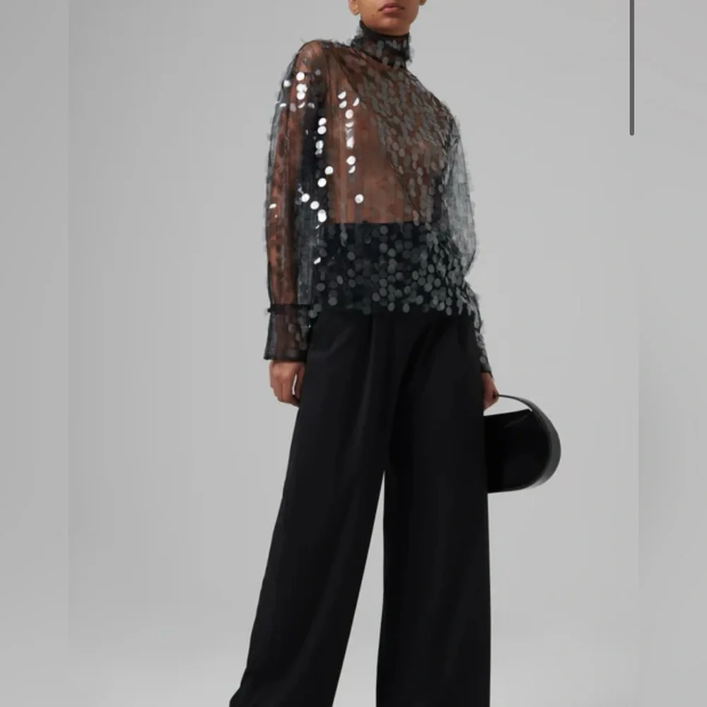 NWT 16Arlington Olall Paillettes Turtleneck Top - Picture 7 of 10